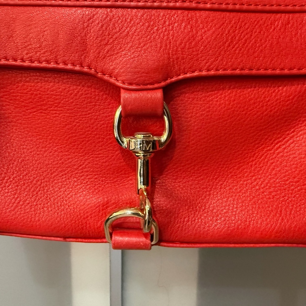 Rebecca Minkoff Mini M.A.C. Red Crossbody with Gold Hardware - Picture 4 of 8